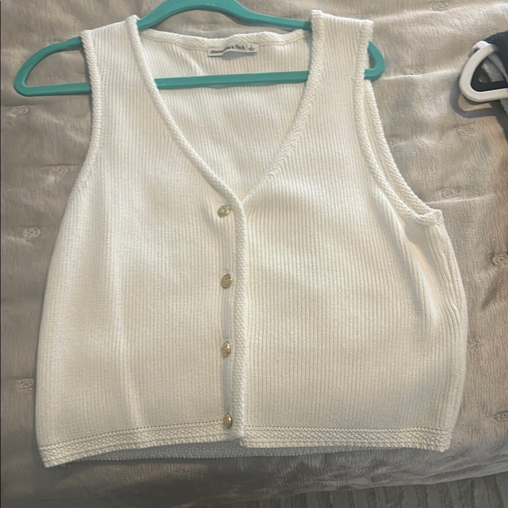 Abercrombie & Fitch White Tank Top